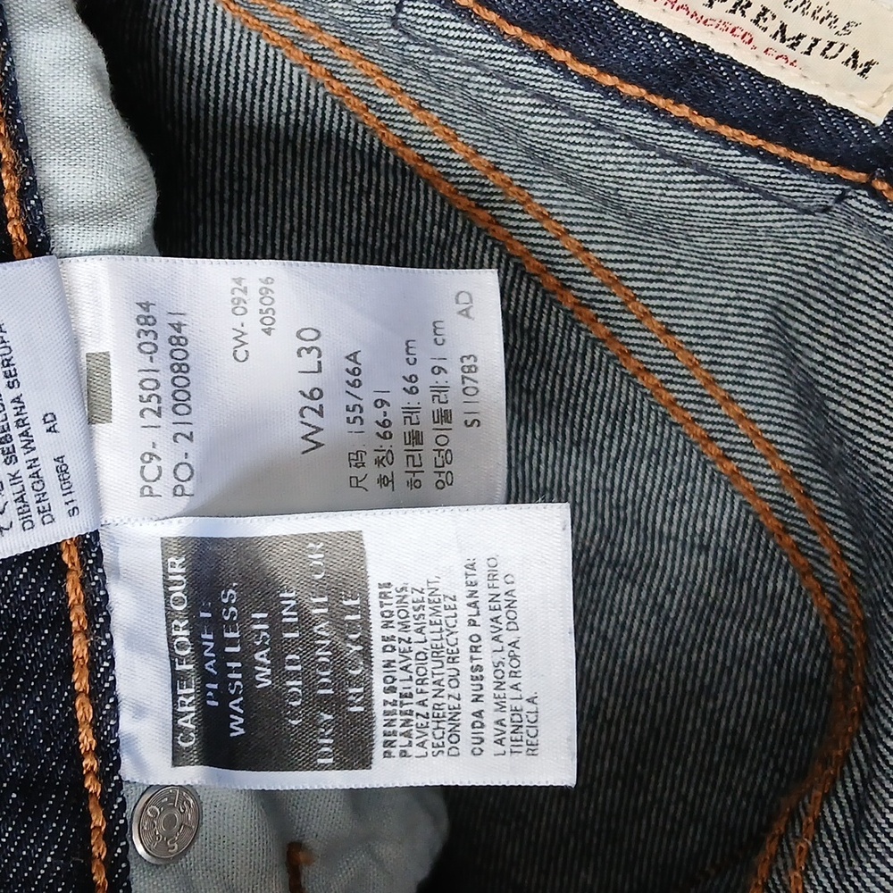 Levi's 501 Jeans Dark Wash Women's 26 - Picture 5 of 6